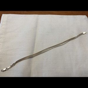 Sterling silver 3-chain bracelet